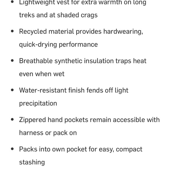 NWT Mountain Hardware Ghost Shadow Vest - Picture 14 of 14